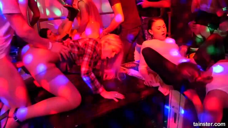 Blonde Bombshells And Brunette Beauties Constructing Cock-filled Orgies