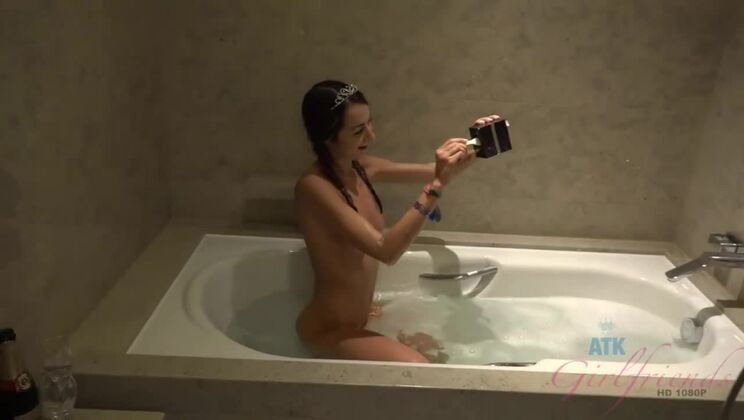 Bang Brunette Lily Adams in the Shower