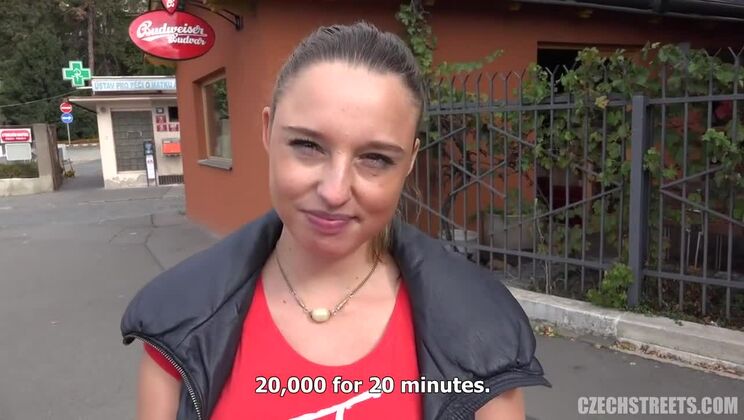Pregnant Czech Brunette With Big Tits Outdoor