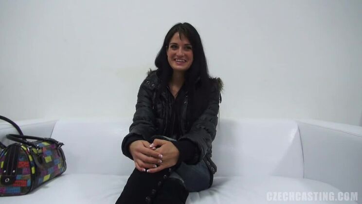 Czech Brunette Zaneta's Casting Debut
