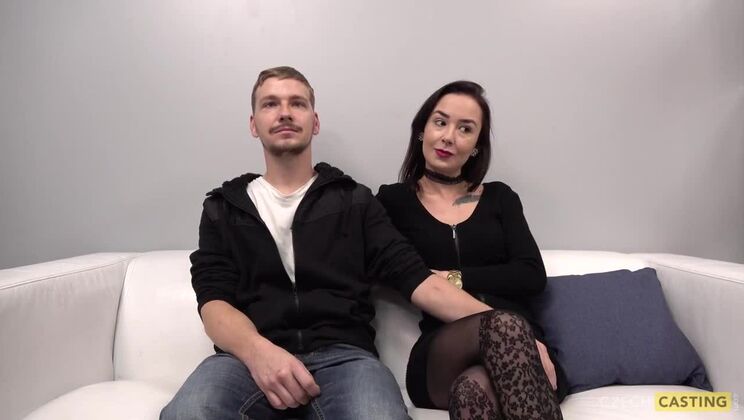 Czech Brunette Casting Dusana and Marek