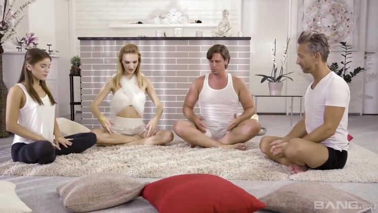 Evelina Darling Takes Double Cock Delight