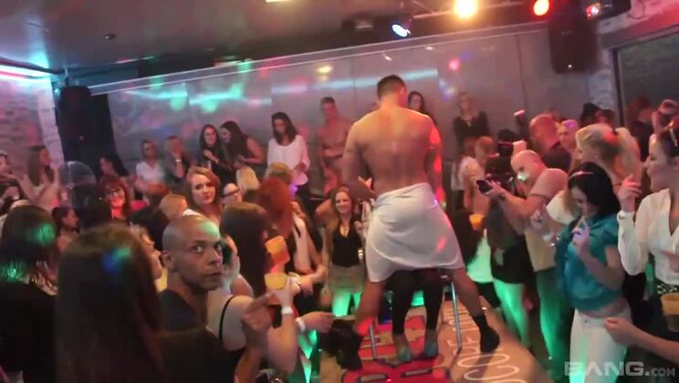 Strangers Get Naughty with Titty Fucking and Blowjobs at the Party