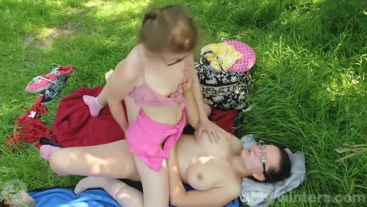Lesbian Lovers Jada & Maia Get Wild Outdoors