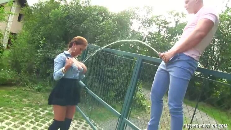Piss Stopper Bella Baby Takes It All!