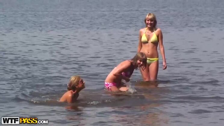Blonde Honey Hannah's Outdoor Orgy Adventure, Part 2