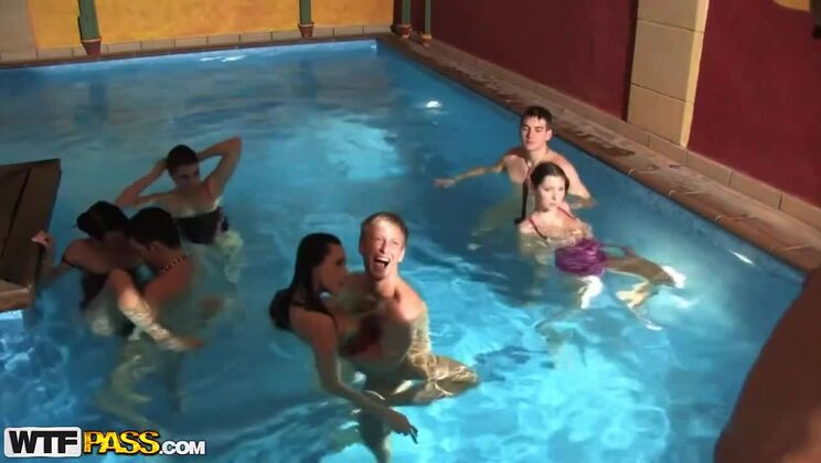 Wild Pool Party 2: Angelica, Frank, and Kyle Get Naughty