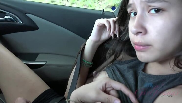 Casually Sucking Cock Outdoors with Girlfriend Zaya Cassidy