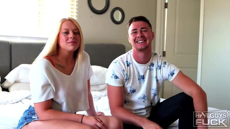 Blonde Bombshell Marie Jacob Loves Deepthroat Action