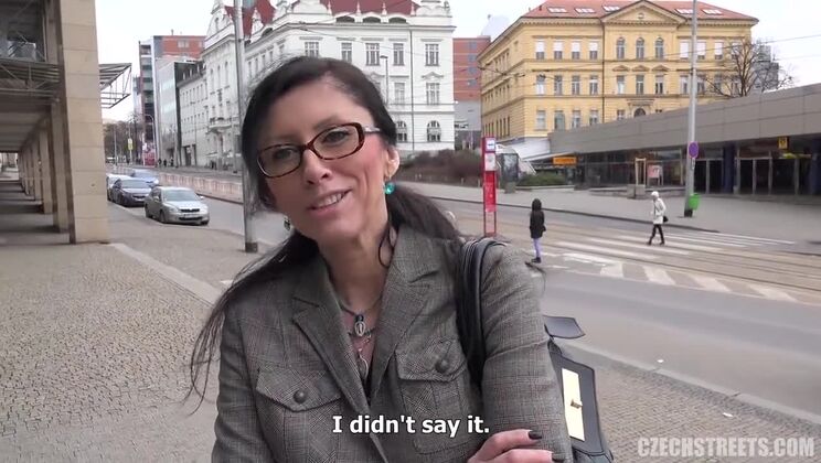 Czech MILF Takes It Outdoor