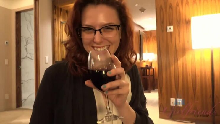 Emma Evins - Wine, Peek, and creampie Bliss