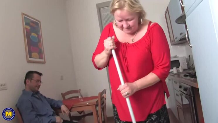 Plump Mature Blonde Gets Fucked Hard