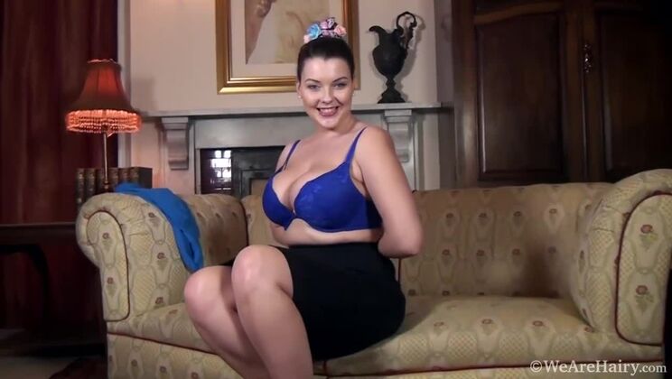 Cherry Blush Unleashes Her Big Tits in a Naughty Strip