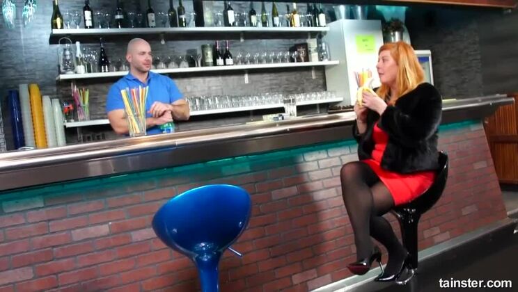 Bartender's Specialty: Cum-Covered MILF with Big Tits!