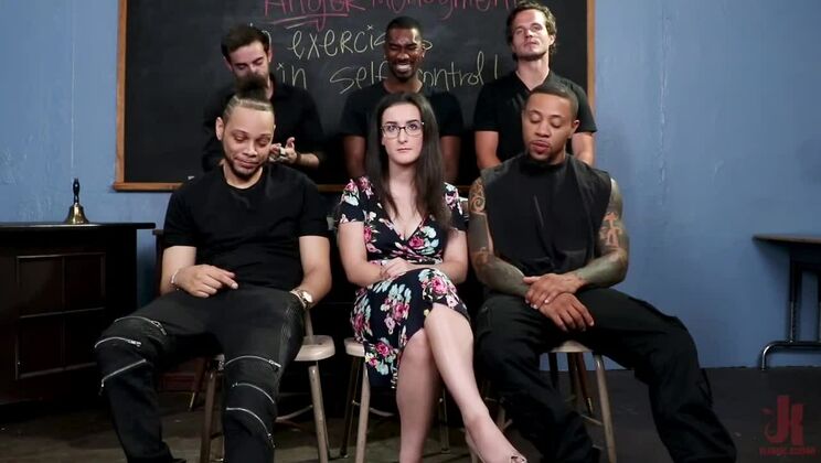 Teacher's Taboo Tragedy: Lyra Lockhart's Gangbang Nightmare