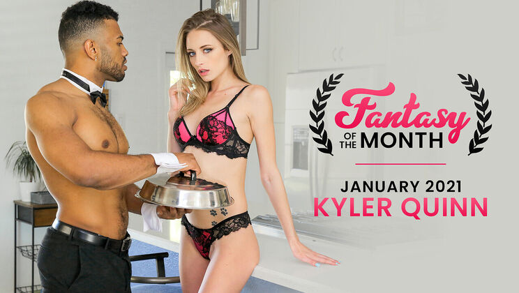 January Heatwave: Blonde Babe Kyler Quinn Rides Big Cock