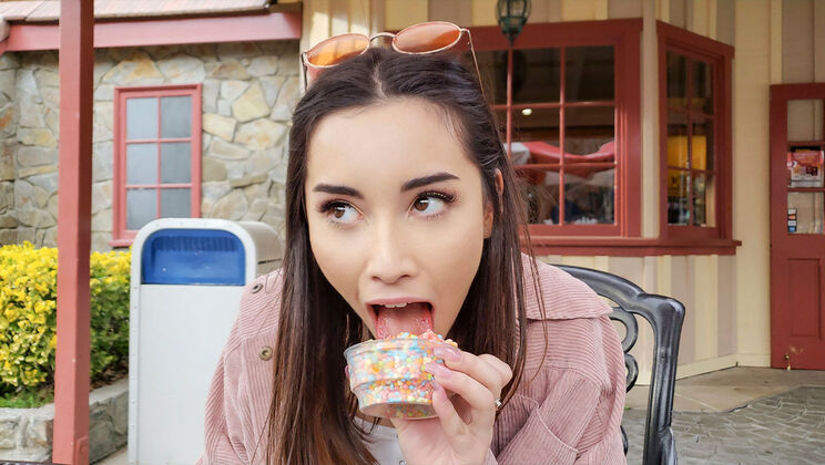 Flashing Fun at the Amusement Park