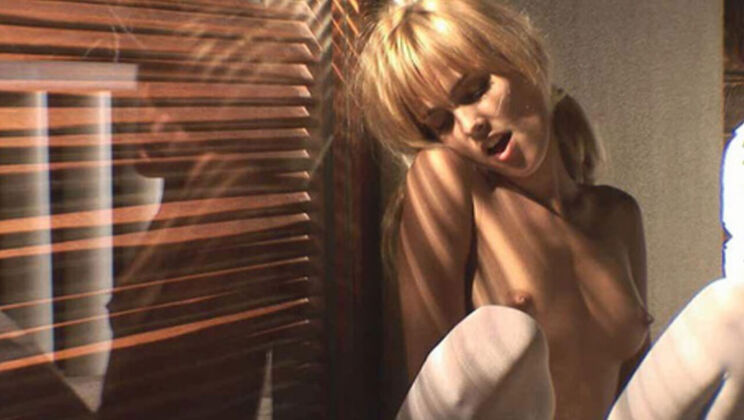 Sasha's White Lingerie Tease
