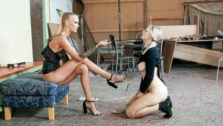 Blonde Beauty in Bondage