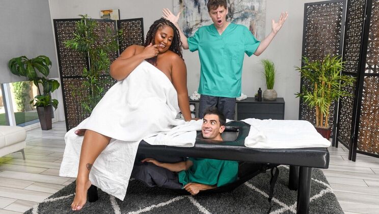 Sneaky Masseur Loves Big Boobs