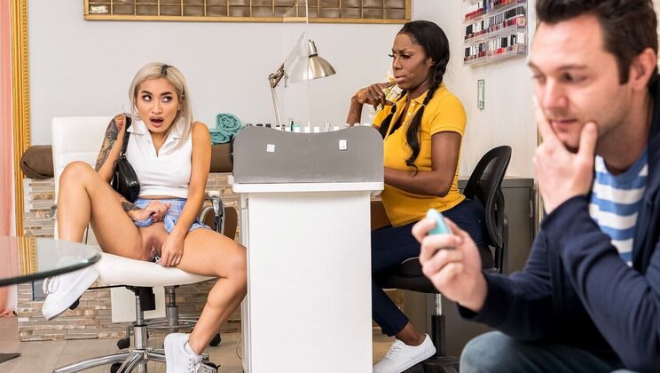 Sneaky Sex Toy Gets Salon Lesbians Off