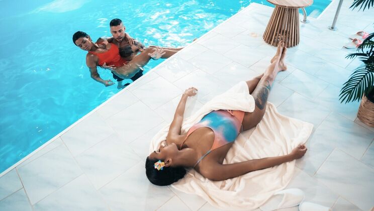 Wet and Wild Italian Threesome