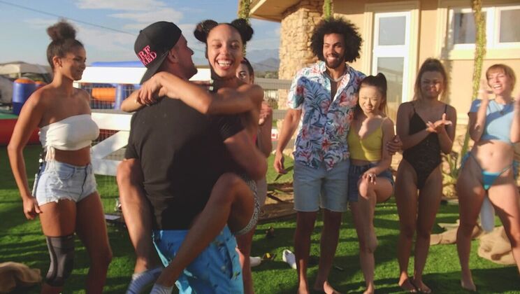 Wild Wet Pool Party with Horny Teens and Big Tits