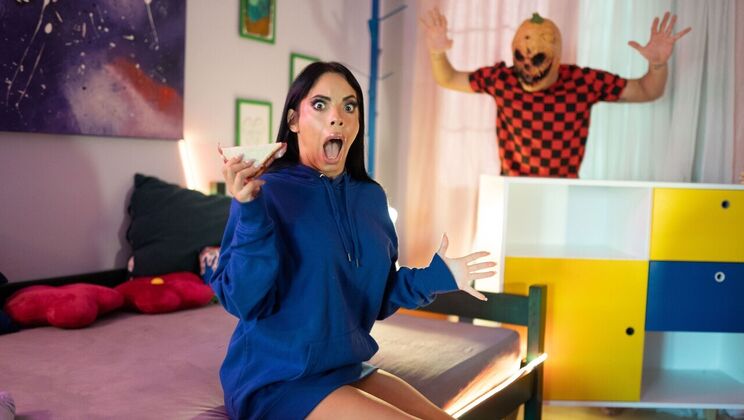 Max Dior Tricks Megan Fiore on Halloween Night
