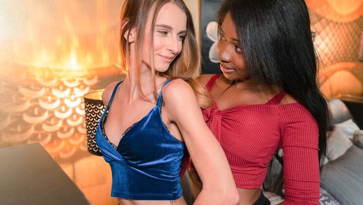Lesbian Brunettes Engage in Face Sitting Frenzy