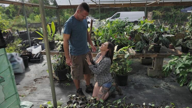 Greenhouse Glamour with Big Tits Katie