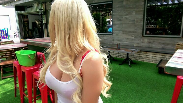 Russian Blonde Open to Pleasure