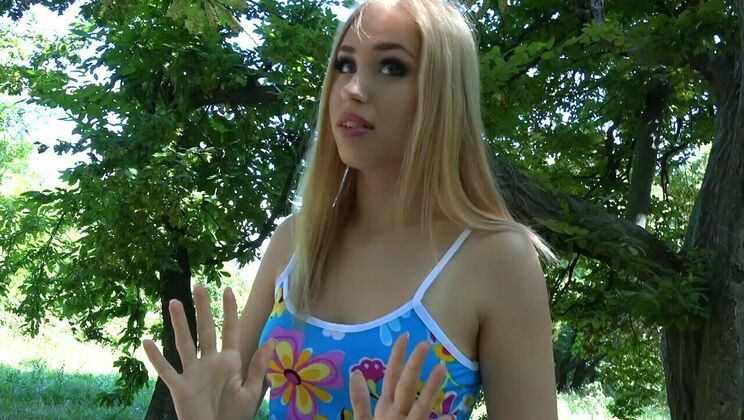 Blonde Euro Babe's Naughty Video