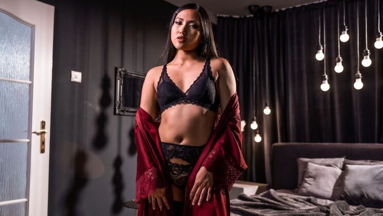 Sexy Asian Mai Thai in Lacy Lingerie