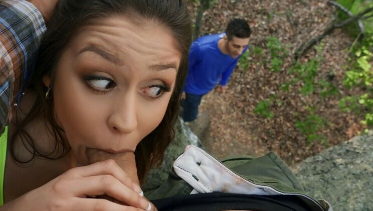 Tree Hottie Gets Nailed
