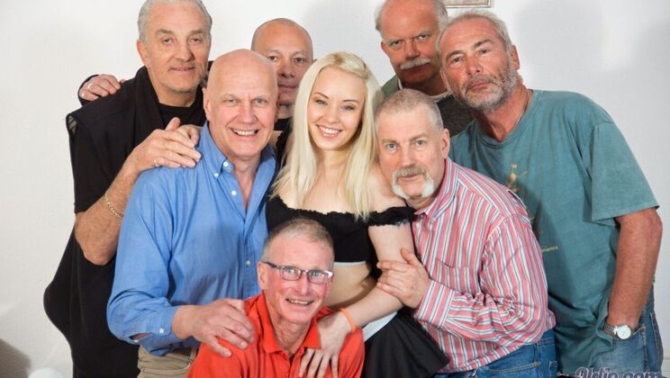 Blonde Bombshell Gangbang Party