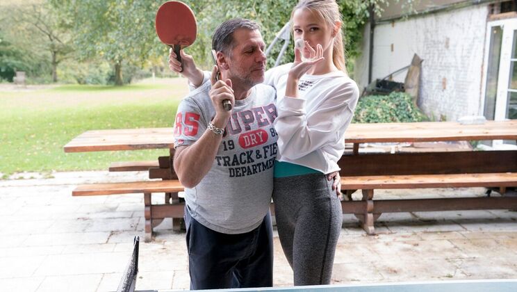 Blonde Bombshell Craves More Action
