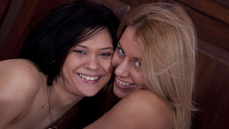Beastly Threesome with Blonde and Brunette Beauties