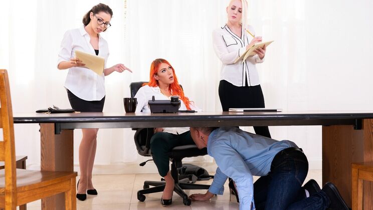 Busy with Redhead's Assets: Cock
