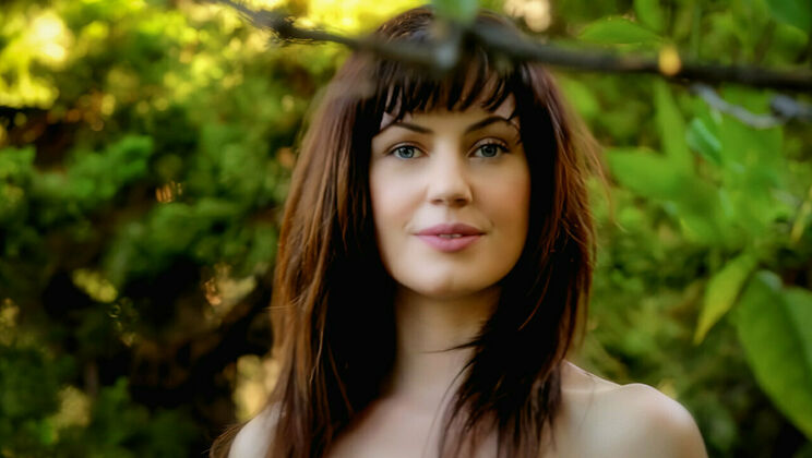 Brunette Beauty Exposed - Solo Outdoor Adventure