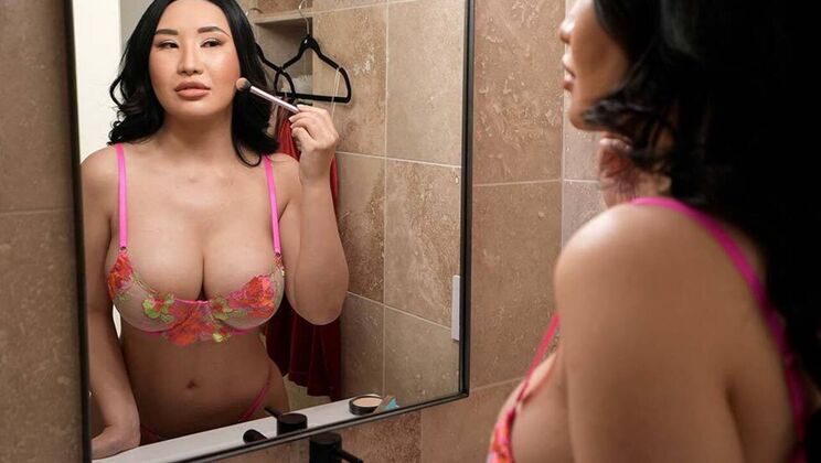 Asian Stepmom Gets Down and Dirty