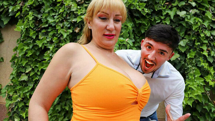 Spanish Cougar Devours Young Toy Boy