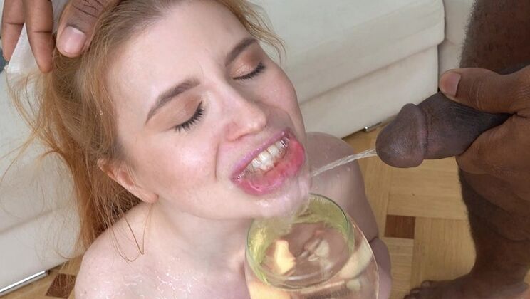 Tiny Tot Aliska Dark Sips Urine & Engulfs Three Blacks EKS094