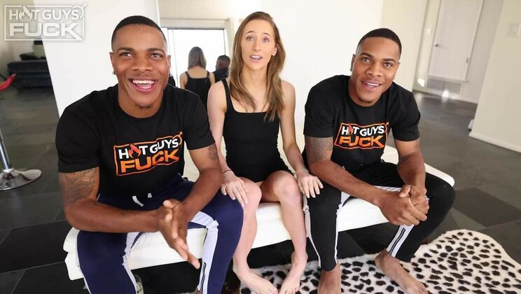 Blonde Babe Madison Peach & King Twins Jay and Dee Pre-Fuck Chat