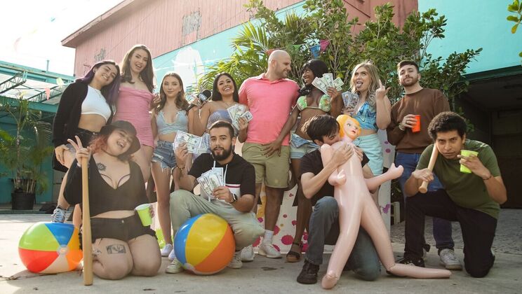 Blonde vs Brunette Block Party Frenzy