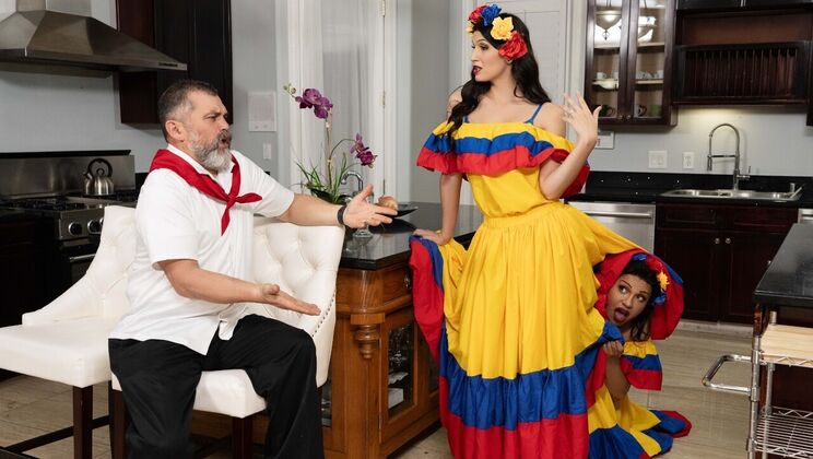 Raunchy Latina Shemale Frenzy