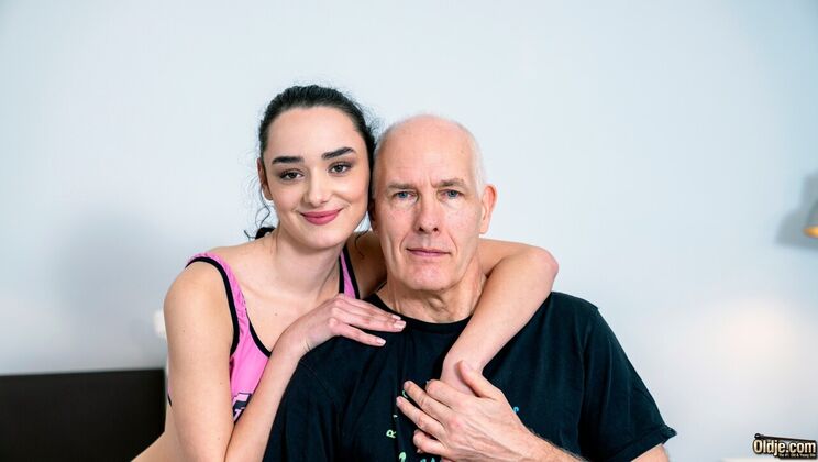Young Slut Takes On Old Dude