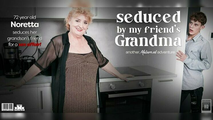 Granny Noretta's Horny Seduction: Hardcore Couch Fuck
