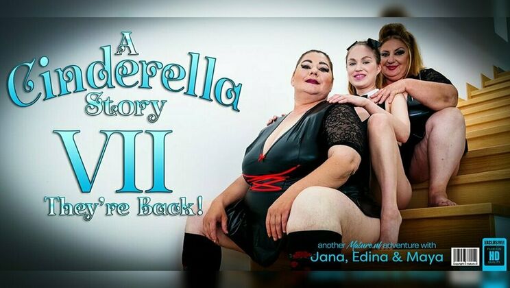 Maya Gets Dirty with Her Two Horny Stepmoms Jana and Edina