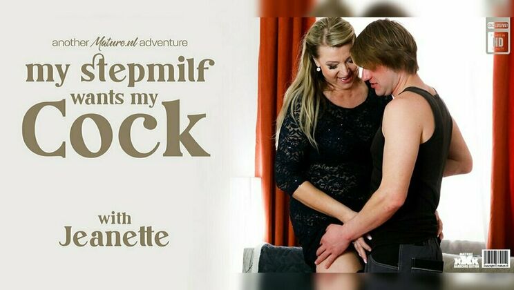 Sultry Stepmom Jeanette Fucks Toyboy Rick Palmer on the Sofa