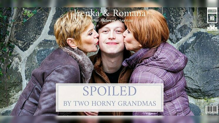 Grandma's Naughty Threesome with a Toyboy